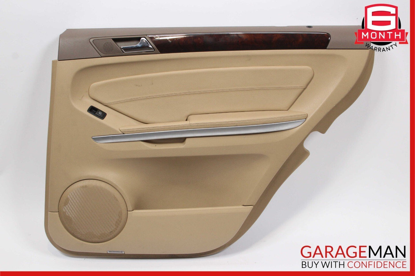 07-12 Mercedes X164 GL550 Rear Right Complete Interior Door Panel Brown OEM