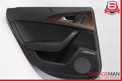 12-15 Audi A6 Rear Left Driver Side Interior Door Trim Panel Cover Assembly OEM