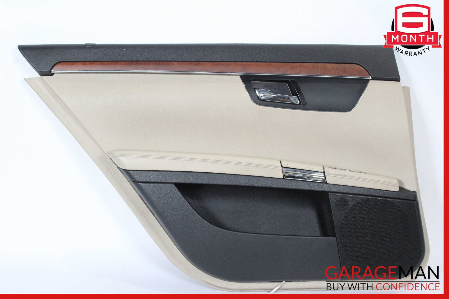 07-09 Mercedes W221 S450 S550 Rear Left Interior Door Panel Cover Brown