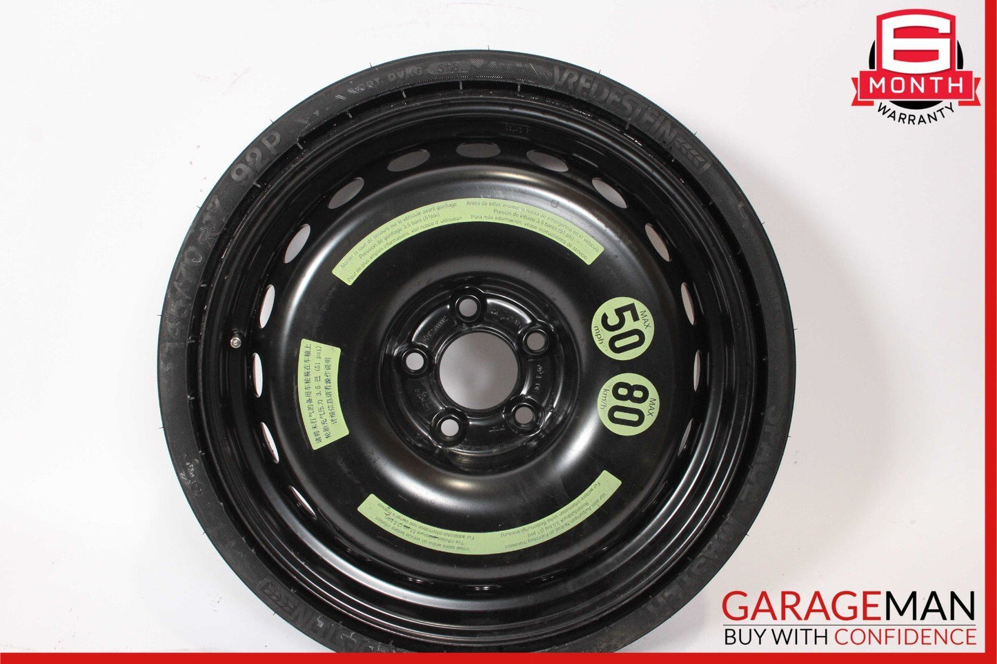 12-20 Mercedes R172 SLK350 Emergency Spare Tire Wheel Donut Space Saver 4.5Bx17