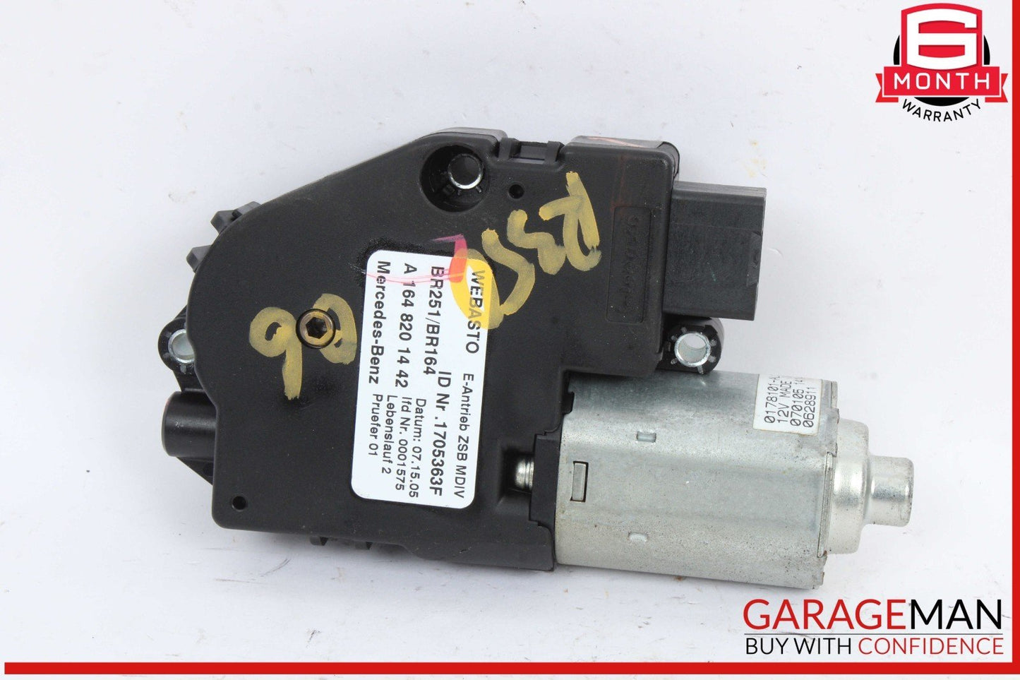 06-13 Mercedes W251 R350 4MATIC Panoramic Sunroof Sun Roof Motor 1648201442 OEM