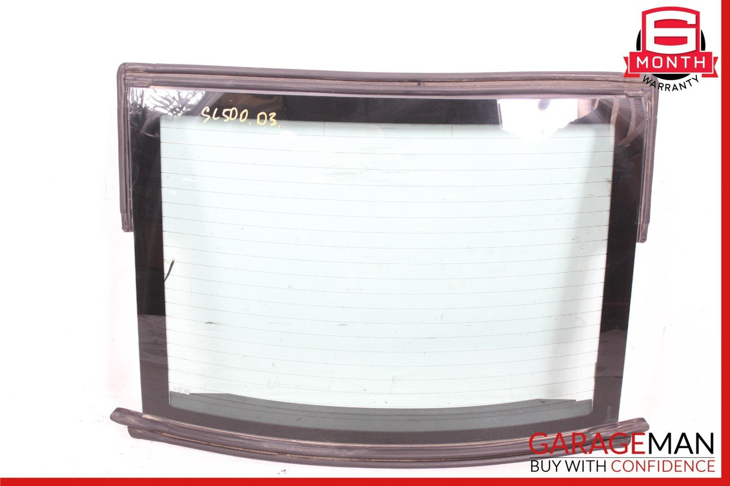 03-12 Mercedes R230 SL500 SL55 AMG Rear Back Windshield Glass Clear OEM