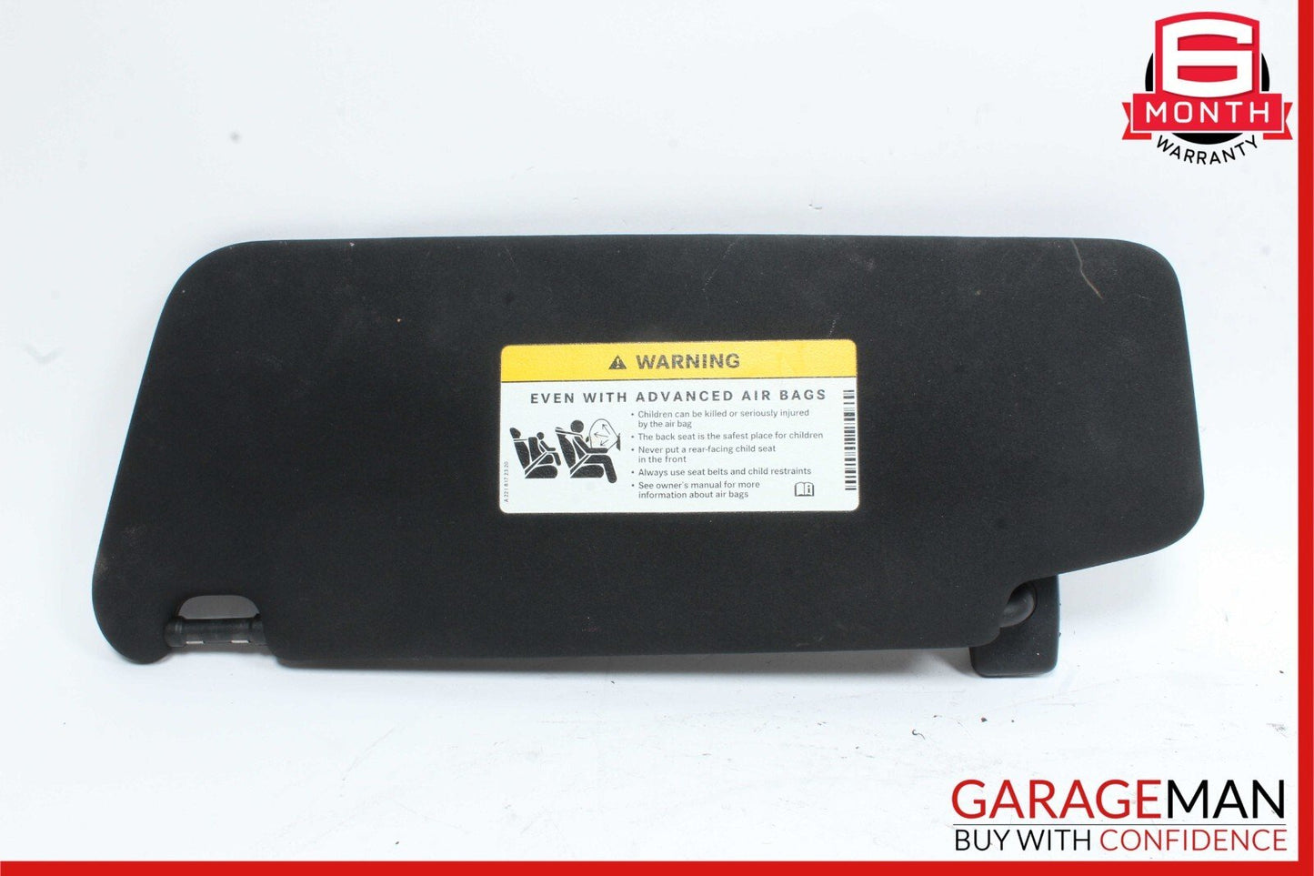08-14 Mercedes W204 C250 Front Right Passenger Sun Visor Sunvisor Shade Black