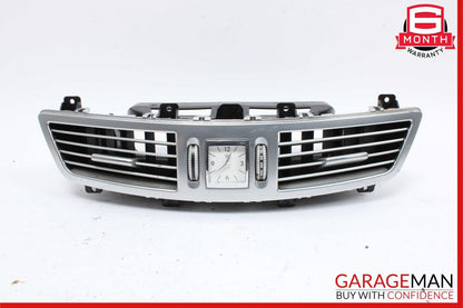 07-13 Mercedes W221 S500 S450 Front Center Dash AC A/C Air Vent Trim Clock Assy