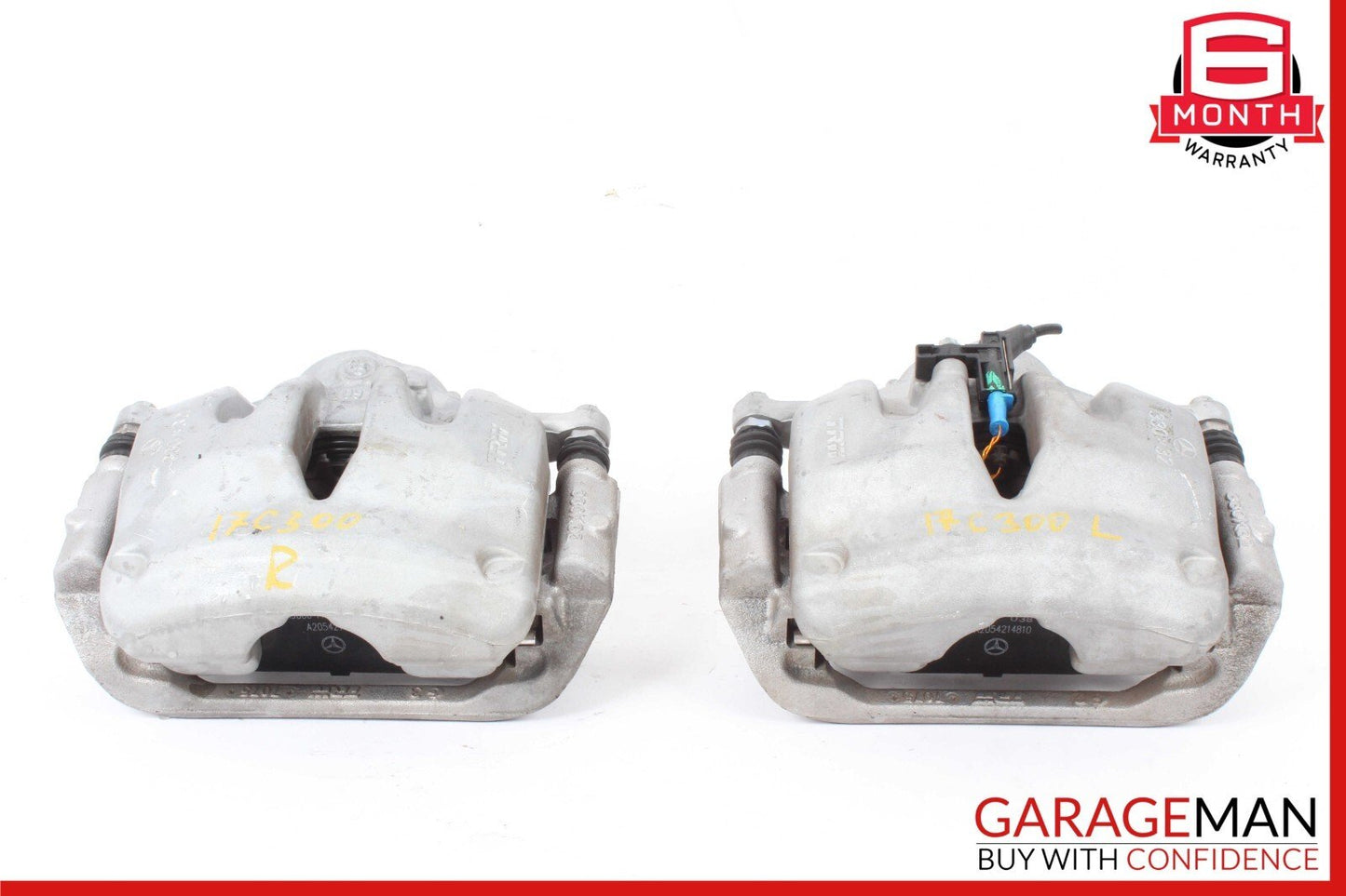 15-20 Mercedes W205 C300 C350e Front Left & Right Side Brake Caliper Set of 2
