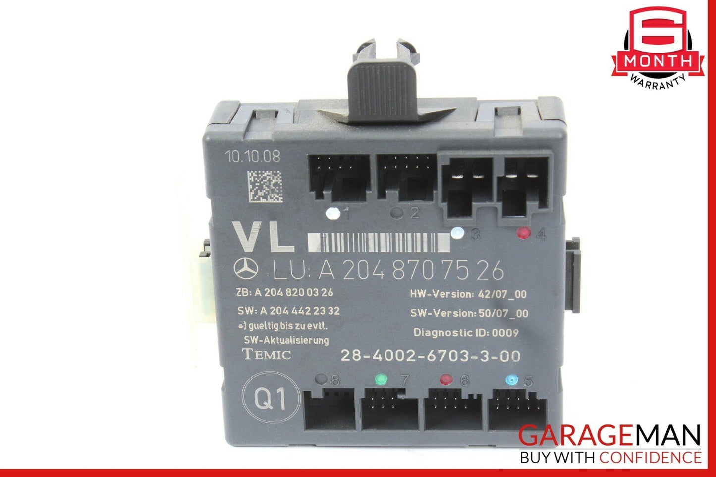 08-18 Mercedes E400 C300 C250 Front Left Side Door Control Module Unit OEM