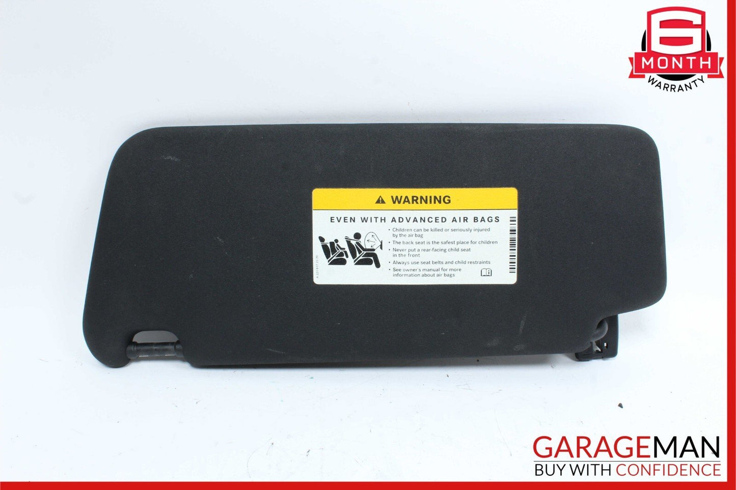 08-14 Mercedes W204 C250 Front Right Side Sun Visor Sunvisor Shade Black OEM