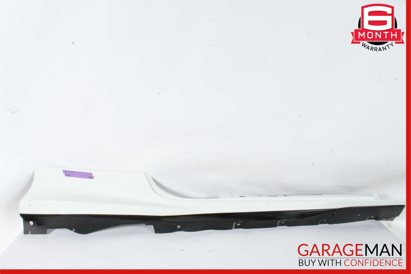 20-22 Ferrari F8 Right Side Rocker Skirt Moulding Trim Panel Cover White OEM