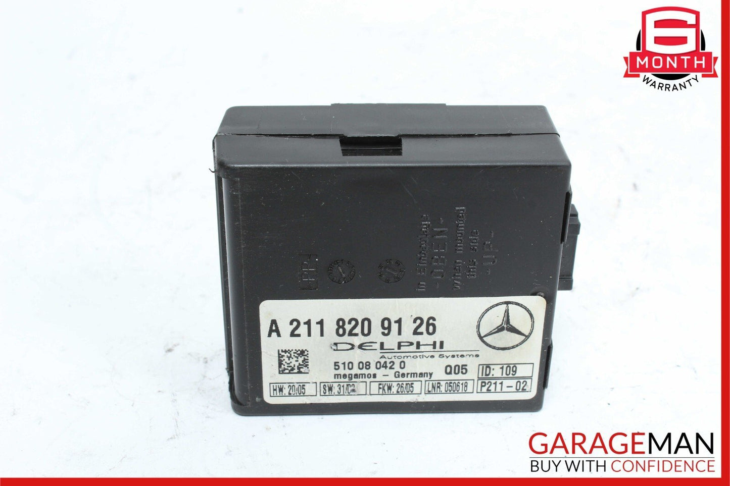 01-08 Mercedes R171 SLK280 S430 C320 C230 Anti Theft Control Alarm Module Unit