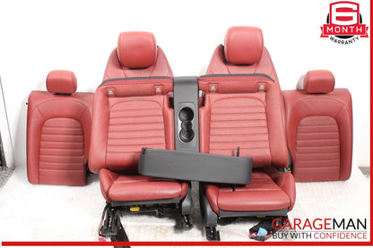 19-22 Mercedes W205 C300 Front & Rear Seats Seat Cushion Assembly Red OEM