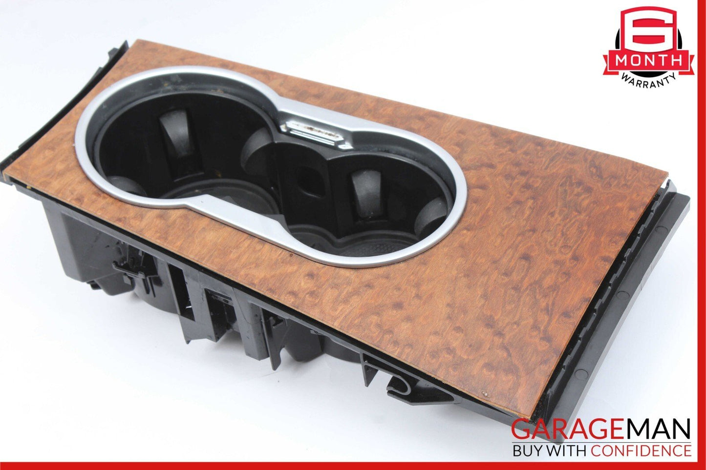 06-12 Mercedes W164 ML350 GL450 Front Center Console Cup Holder Compartment Wood