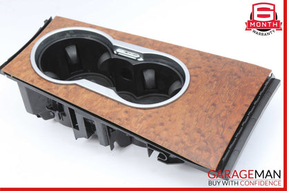 06-12 Mercedes W164 ML350 GL450 Front Center Console Cup Holder Compartment Wood