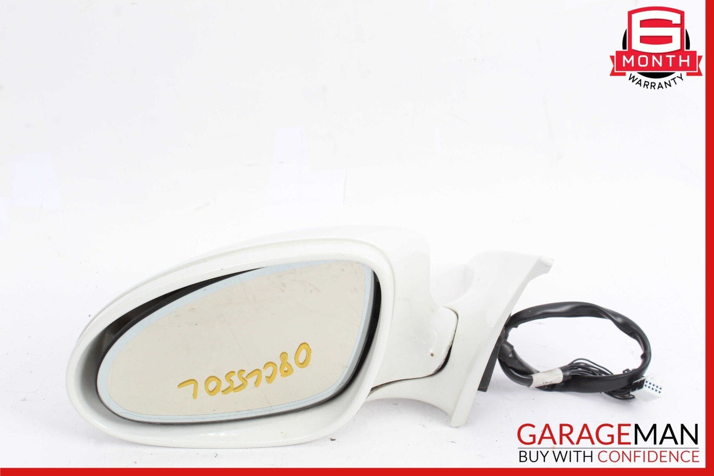 07-09 Mercedes W216 CL550 CL600 Front Left Side Mirror Door Rear View White OEM