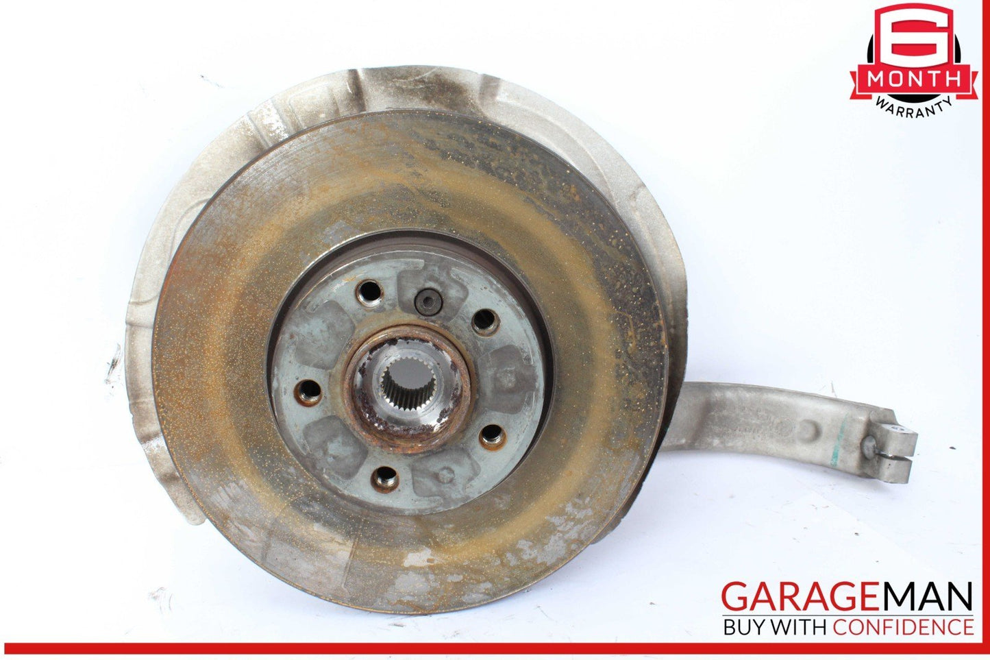 14-18 BMW X5 X6 Front Left Driver Side Spindle Knuckle Wheel Hub w/ Rotor Disc