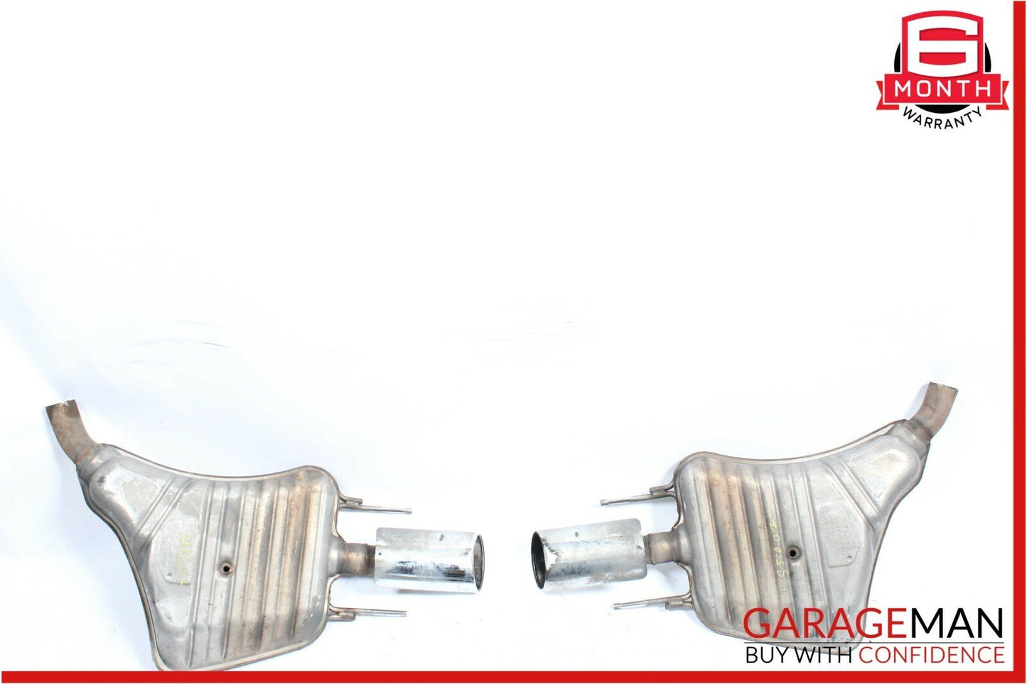 07-09 Mercedes W221 S450 S550 S600 AMG Sport Rear Exhaust Muffler Tip Tips Set