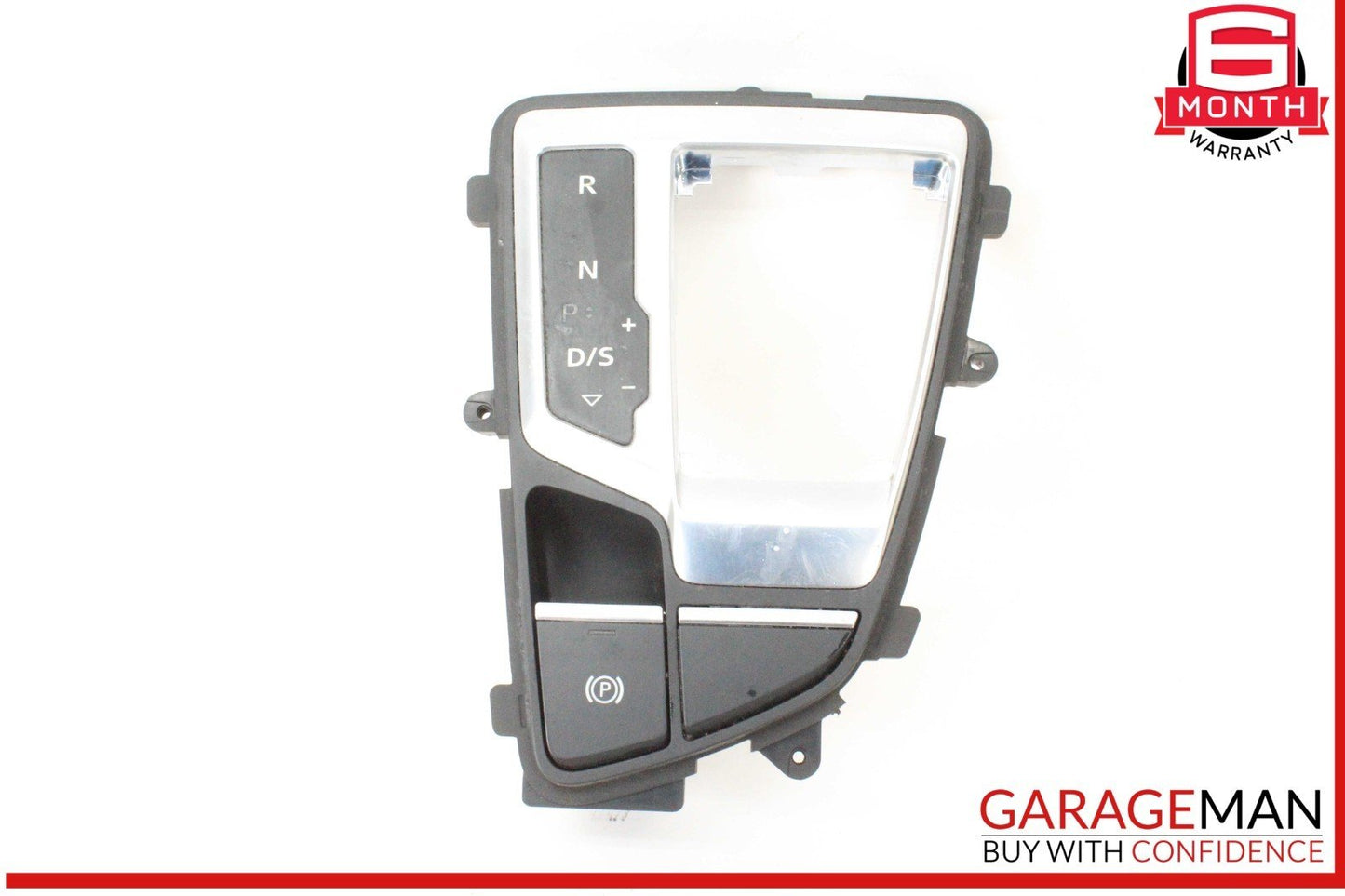 17-19 Audi Q7 Gear Shift Shifter Trim Cover Panel w/ Parking Brake Switch OEM