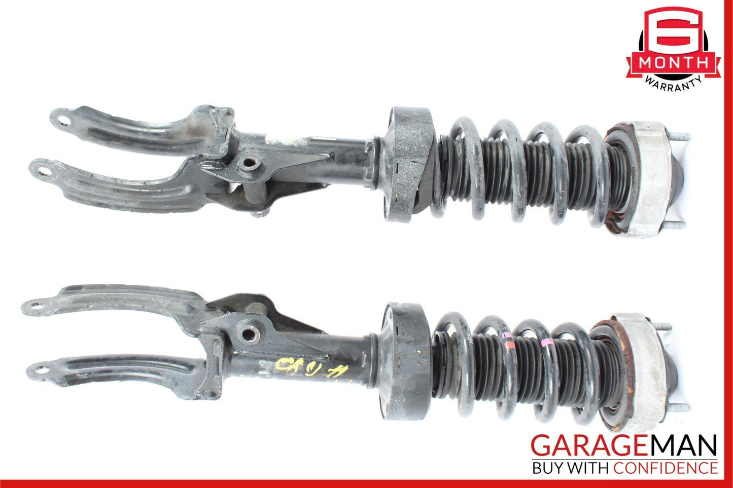 11-14 Porsche Cayenne 958 Front Right & Left Side Shock Absorber Spring Set of 2