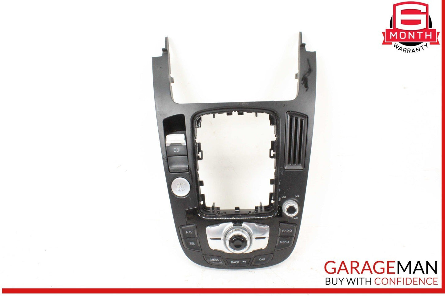 13-16 Audi A4 Q5 SQ5 Front Center Console Trim Panel w/ Switches 8T0919611C OEM