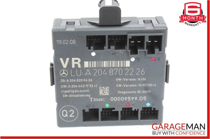 08-14 Mercedes W204 C250 C300 Front Right Passenger Side Door Control Module