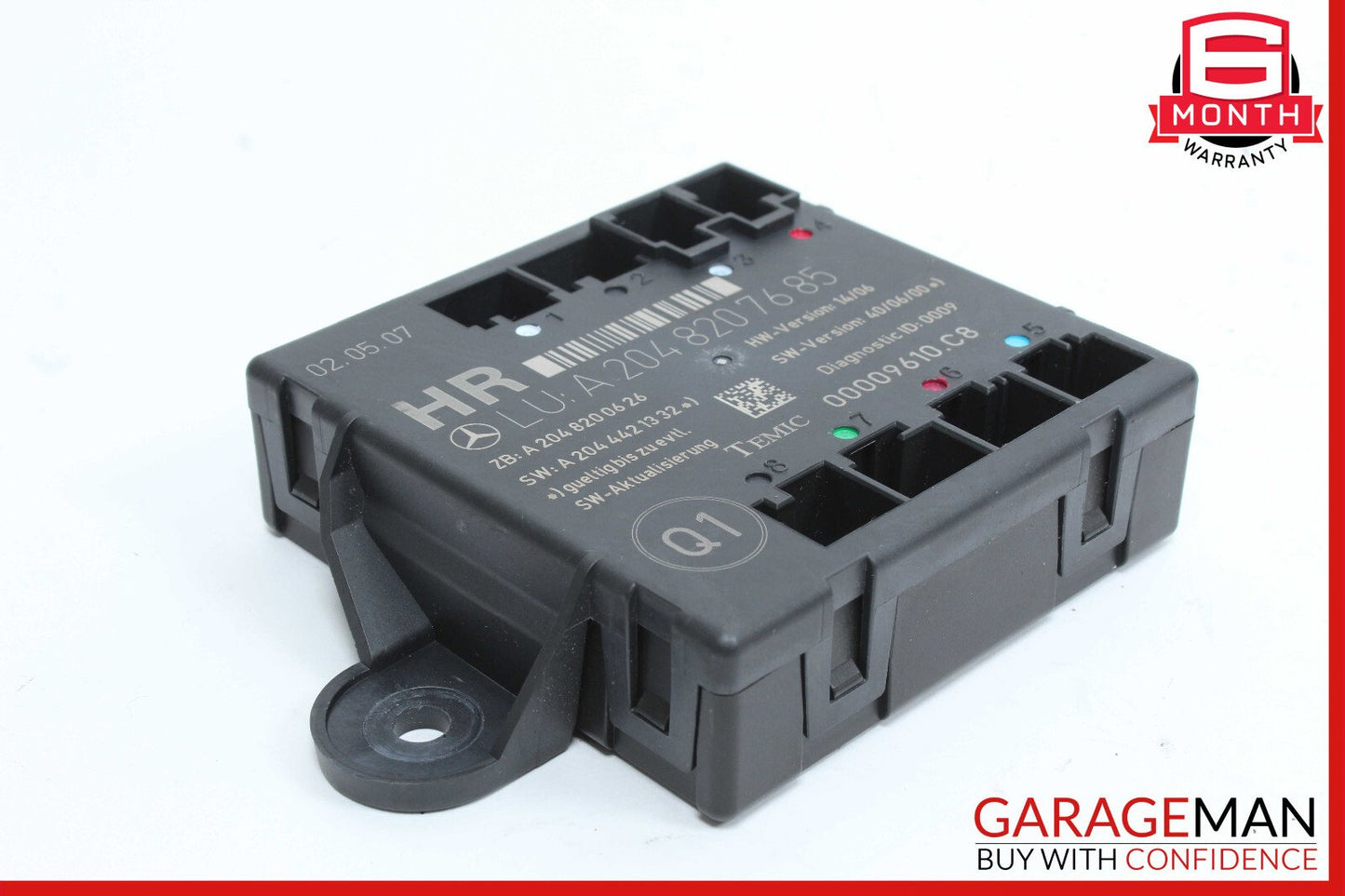 08-18 Mercedes W204 C300 GLK350 C250 Rear Right Side Door Control Module OEM