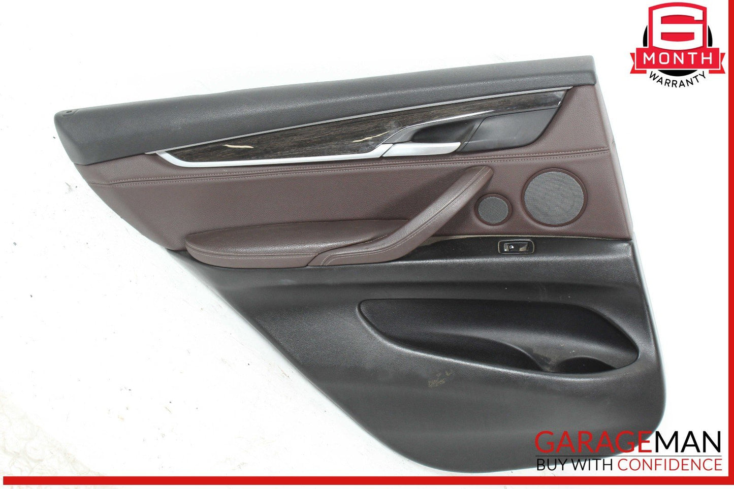 14-18 BMW X5 Rear Left Interior Door Panel Trim OEM