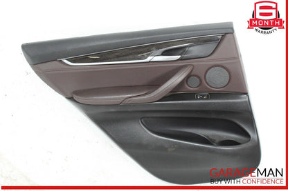 14-18 BMW X5 Rear Left Interior Door Panel Trim OEM