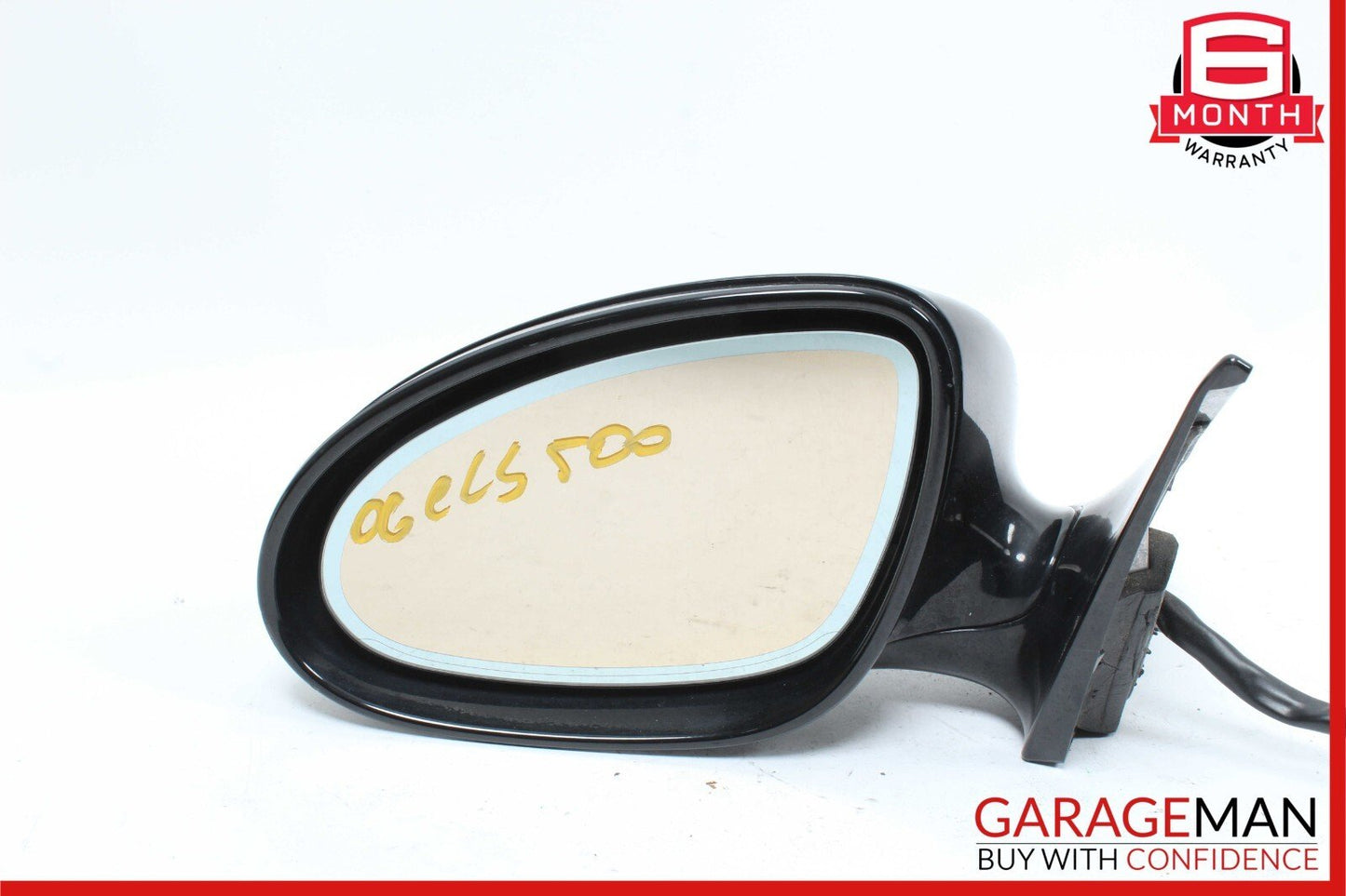 06-08 Mercedes W219 CLS500 Front Left Side Door Mirror Rear View Black OEM