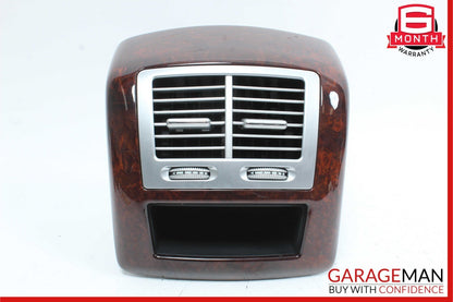 07-13 Mercedes W221 S550 Rear Center Console AC A/C Air Vent Trim Panel Wood OEM