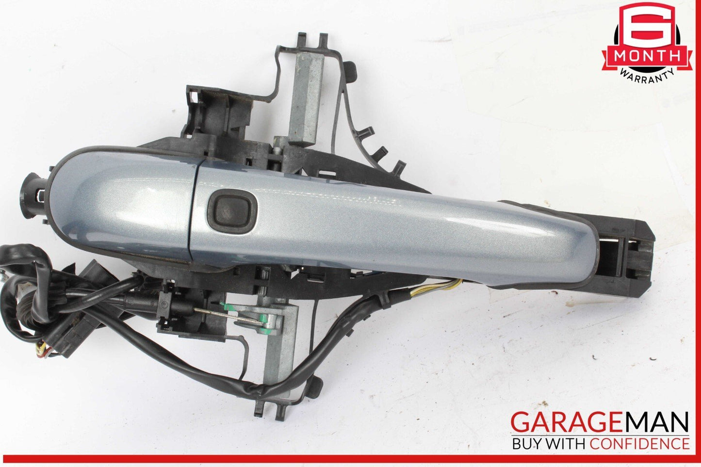 09-15 Jaguar X250 XF Rear Left Exterior Door Handle w/ Cable & Bracket OEM