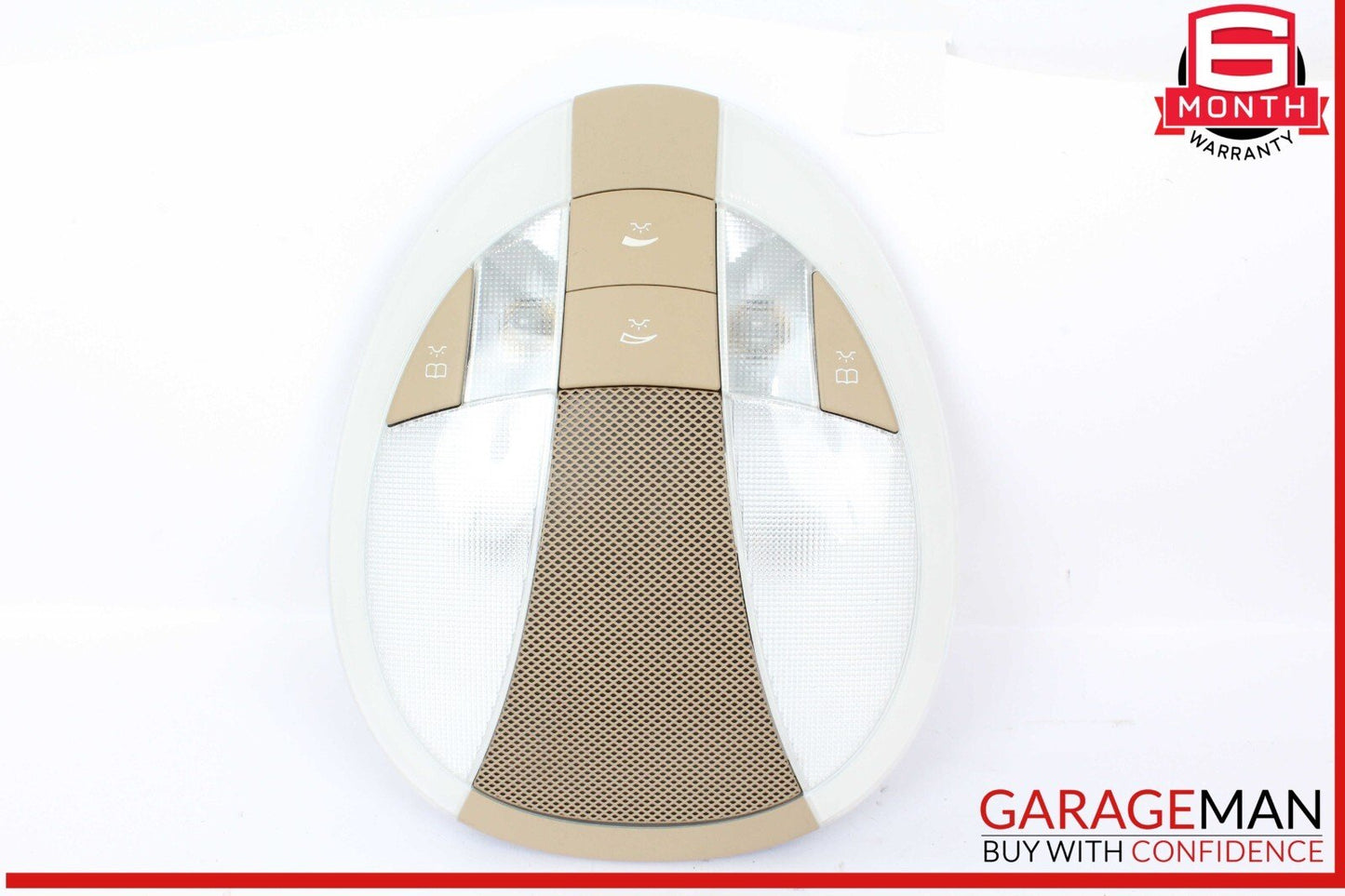 03-11 Mercedes W219 CLS500 E350 Rear Overhead Dome Light Beige 2118207501 OEM