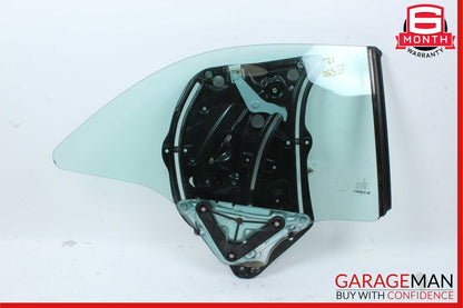 10-16 Mercedes W212 E550 Rear Right Quarter Window Glass & Regulator Motor Plate