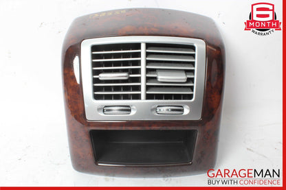 07-13 Mercedes W221 S550 S63 Rear Center Console AC A/C Air Vent Trim Wood