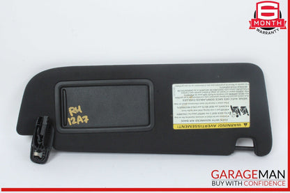 12-18 Audi A7 A6 Front Right Passenger Side Sun Visor Sunvisor Black OEM