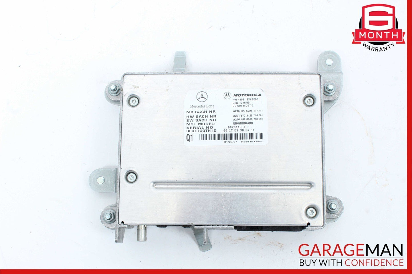 07-10 Mercedes W221 S550 CL550 Bluetooth Communication Module Unit