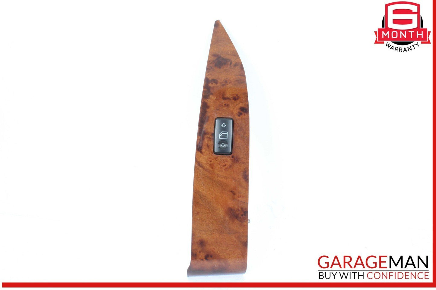 03-06 Mercedes W215 CL500 Front Right Side Door Window Switch Trim Bezel Wood