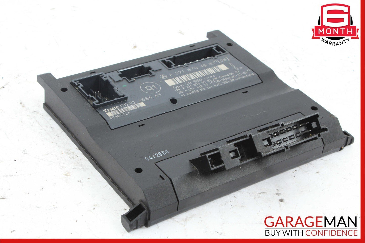 07-13 Mercedes W221 S550 S350 S600 Front Left Driver Under Seat Control Unit OEM