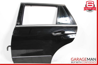 11-13 Mercedes W212 E350 Wagon Rear Left Driver Side Door Shell Assembly Black