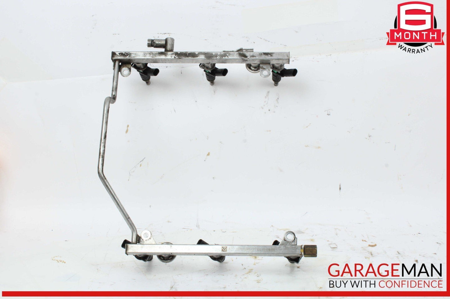 05-12 Mercedes W204 C300 R350 Fuel Injector Rail w/ Fuel Injectors Assembly OEM