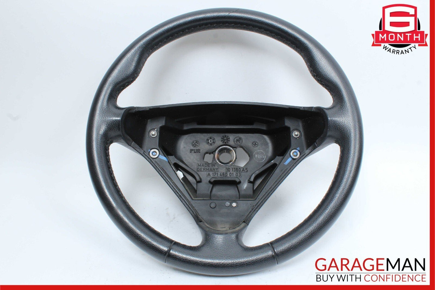 05-08 Mercedes W203 C230 SLK280 C280 Sport 3 Spoke Steering Wheel Leather Black
