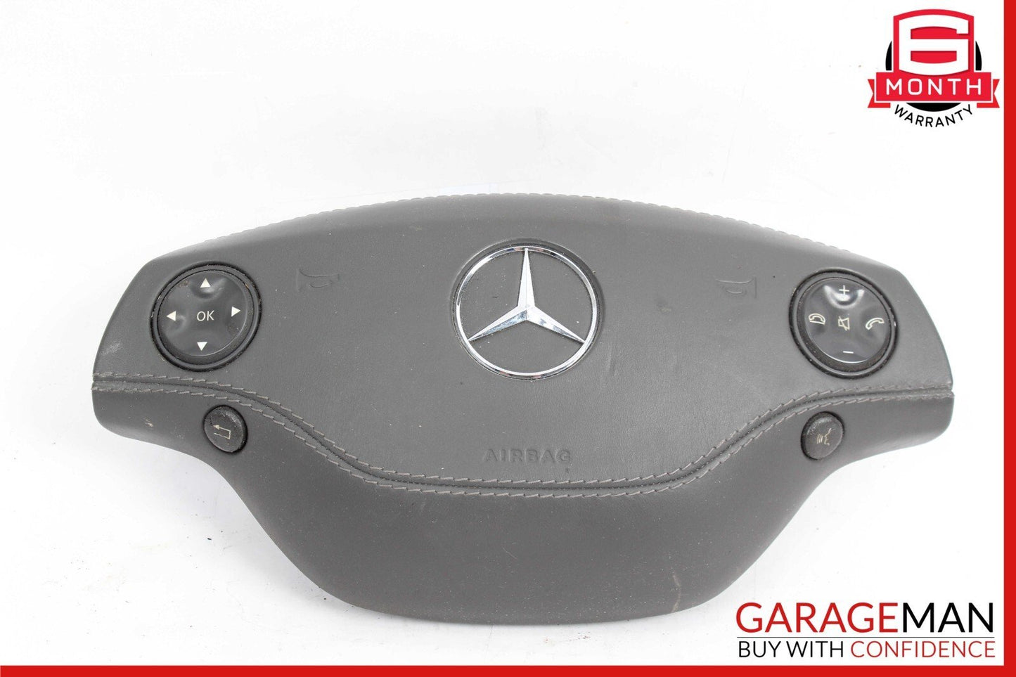 07-10 Mercedes W216 CL550 CL500 S550 Steering Wheel Airbag Air Bag Black OEM