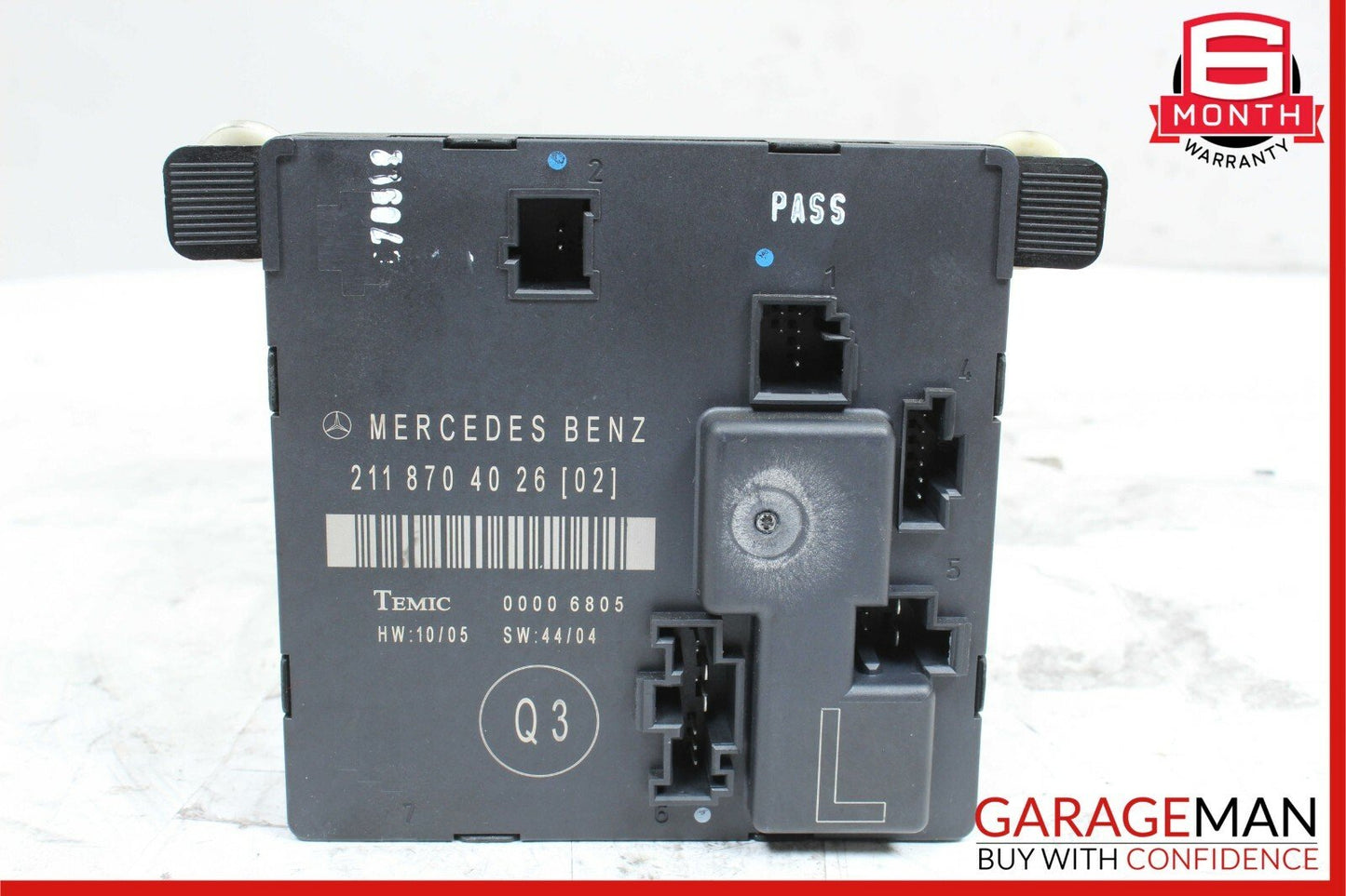 03-09 Mercedes W211 E350 E63 AMG Rear Left Driver Side Door Control Module Unit