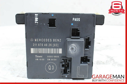03-09 Mercedes W211 E350 E63 AMG Rear Left Driver Side Door Control Module Unit