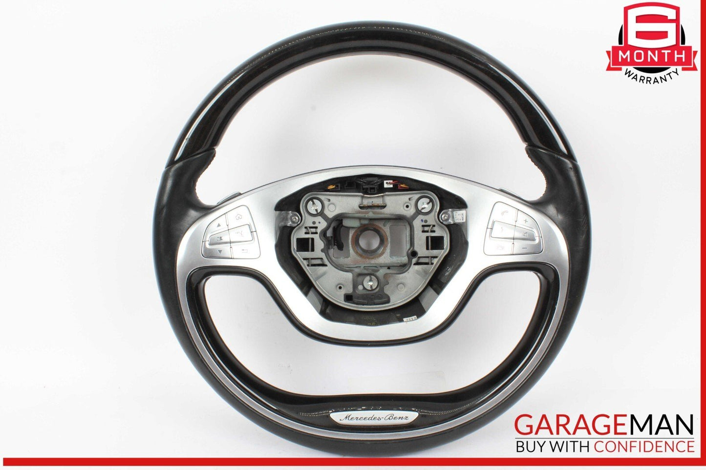 14-17 Mercedes W222 S550 S600 Front Left Driver Side Steering Wheel Black OEM
