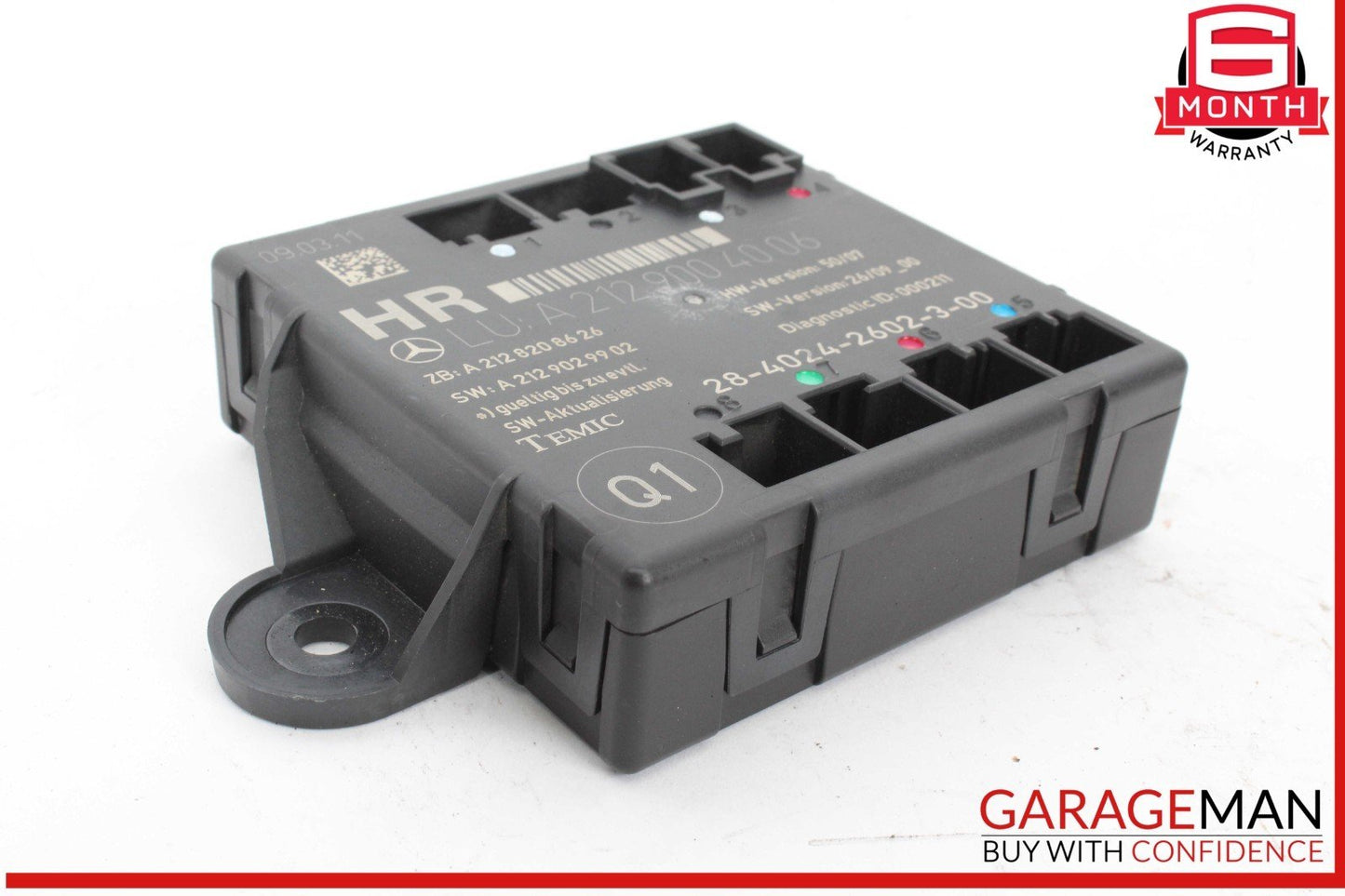 08-18 Mercedes W212 E350 Rear Right Side Door Control Module 2129004006 OEM