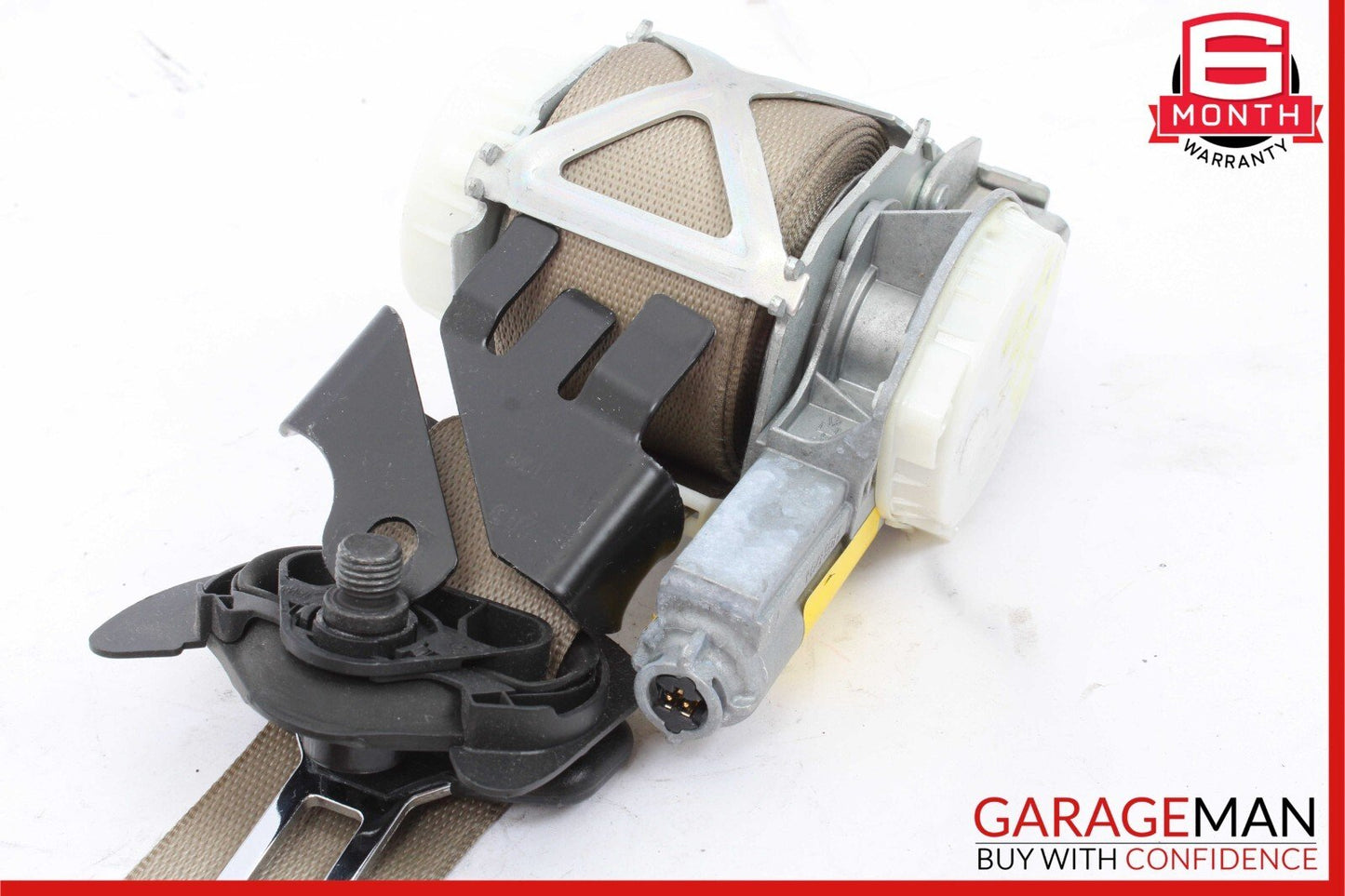 08-14 Mercedes W204 C300 Front Right Side Seatbelt Seat Belt Retractor Beige