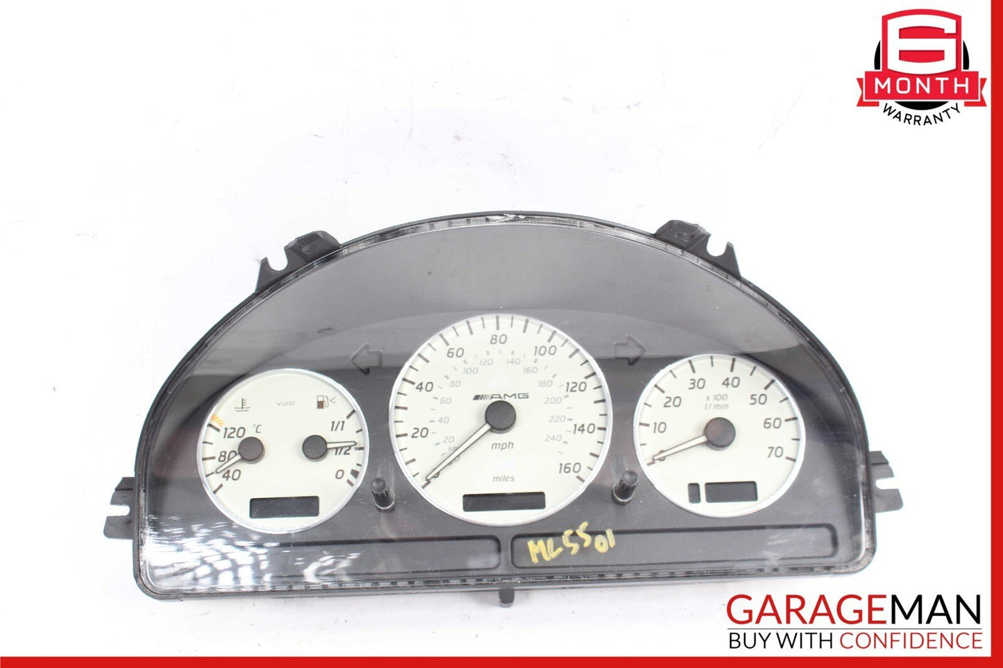 00-03 Mercede W163 ML55 AMG Instrument Cluster Speedometer 1635402411 OEM