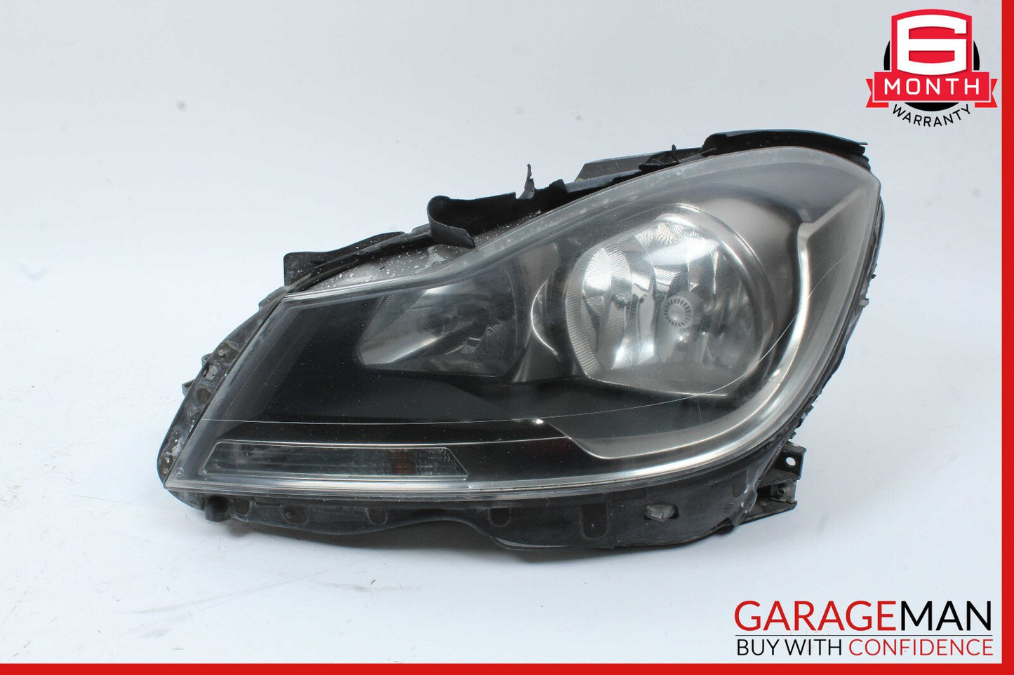 12-14 Mercedes W204 C250 C300 Front Left Side Headlight Head Light Lamp Halogen