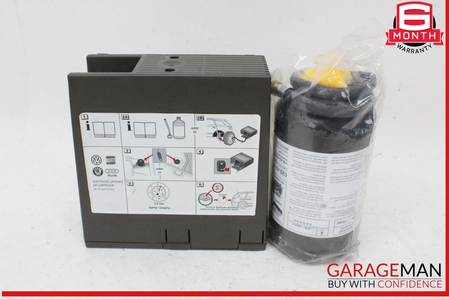 07-24 Audi Q5 Q7 Emergency Roadside Flat Tire Air Compressor Pump Assembly OEM