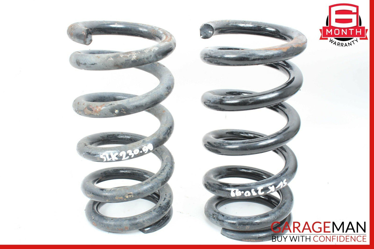 97-00 Mercedes R170 SLK230 Rear Left & Right Shock Absorber Coil Spring Set of 2