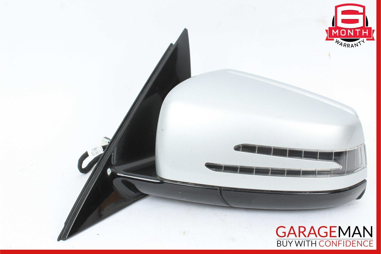 10-13 Mercedes W212 E400 Front Left Side Mirror Door Rear View Iridium Silver